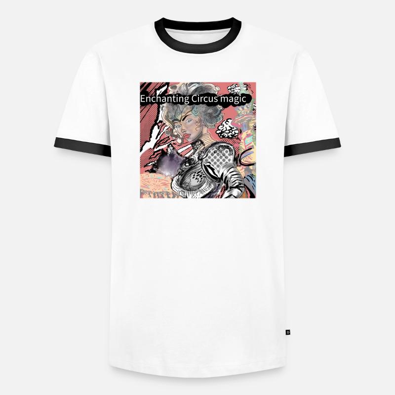 Enchanting Circus Magic - Men's Ringer Shirt - white/black