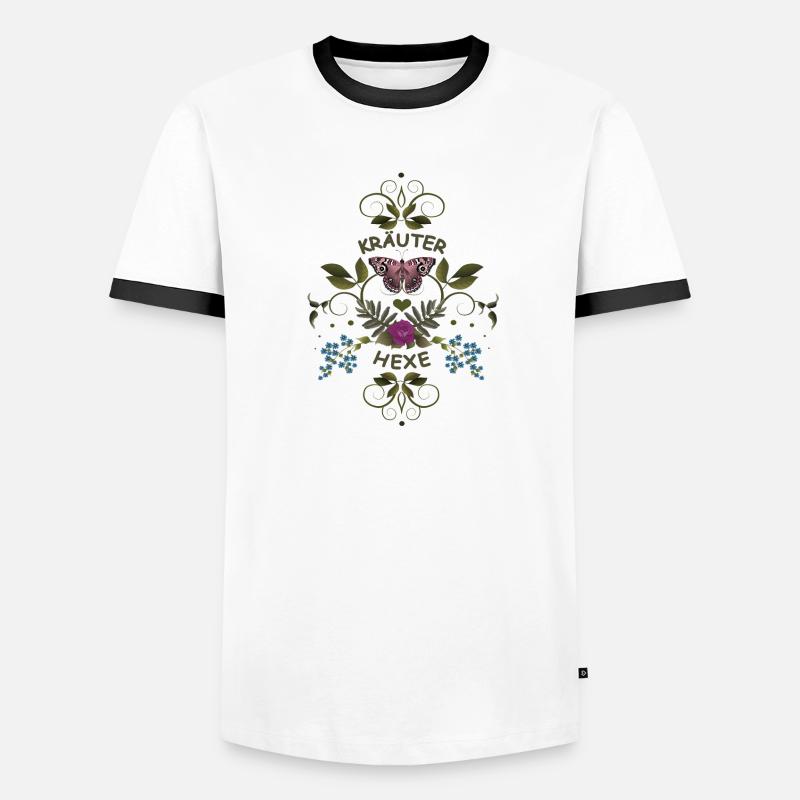 Herb Witch Witch - Men's Ringer Shirt - white/black
