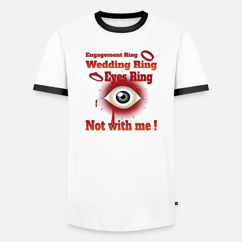 Single Life - Men's Ringer Shirt - white/black