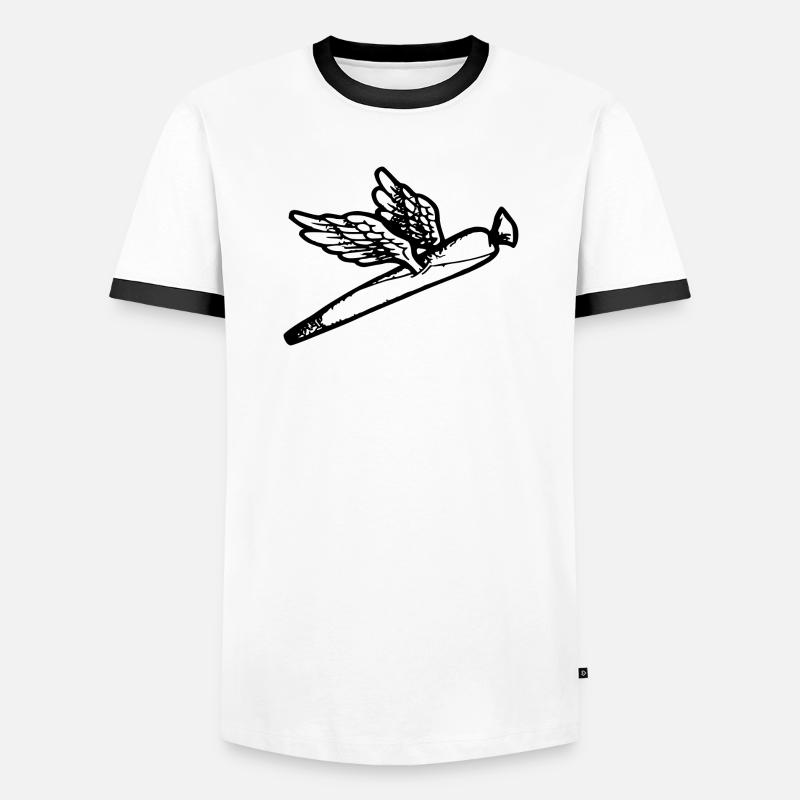 We fly so High - Männer Kontrast-T-Shirt - Weiß/Schwarz