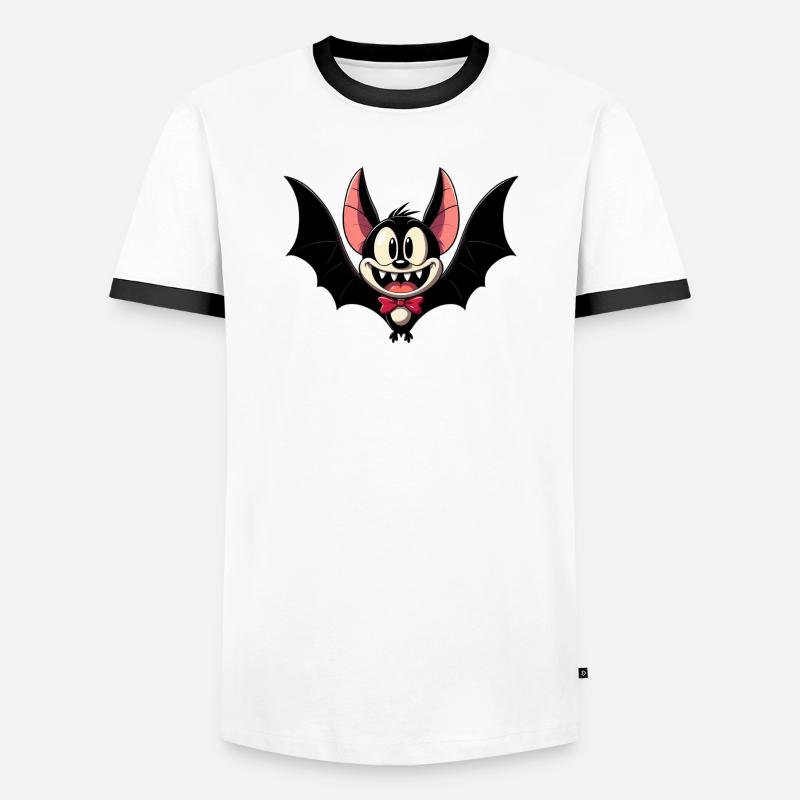 Bat - Men's Ringer Shirt - white/black