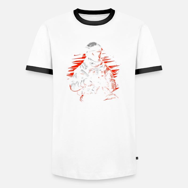 Special Forces - Men's Ringer Shirt - white/black