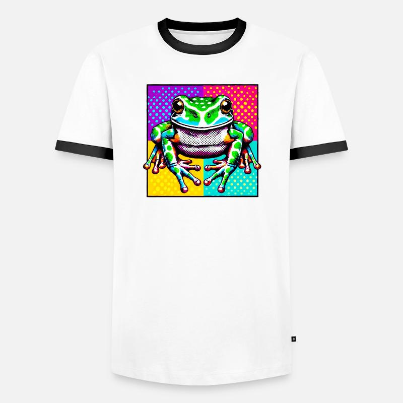 Frog - Men's Ringer Shirt - white/black