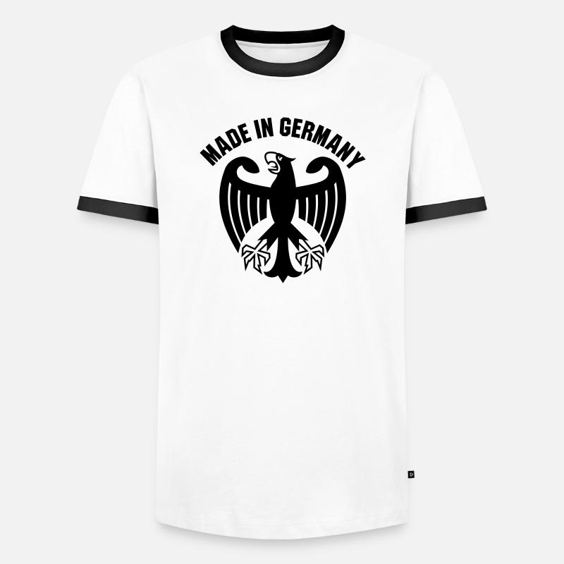 Made in Germany - Men's Ringer Shirt - white/black