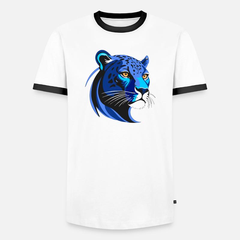 PANTER BLU - Men's Ringer Shirt - white/black