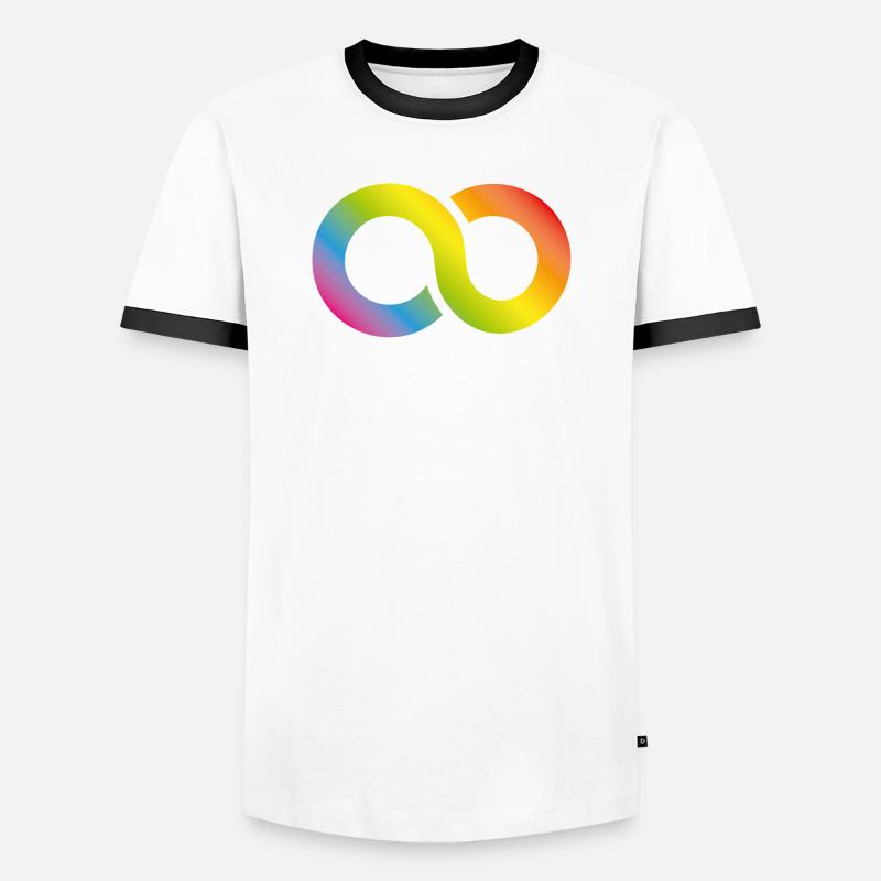 LGBTIQ - Infinite Diversity. Pride/CSD - Men's Ringer Shirt - white/black