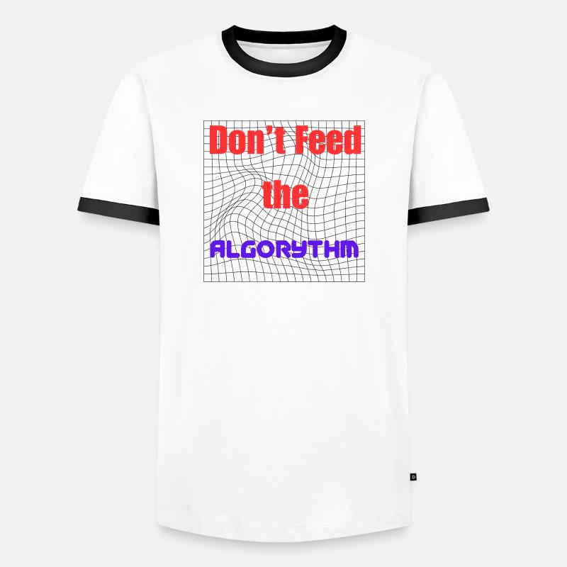Motivation to Beat Algorithms - Men's Ringer Shirt - white/black