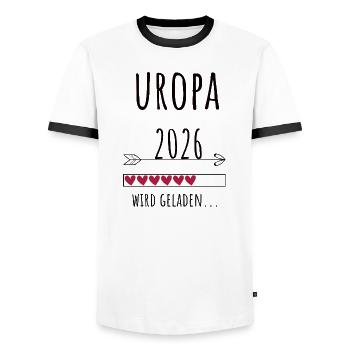 Werdender Uropa 2026 Geschenk Schwangerschaft - Männer Kontrast-T-Shirt - Weiß/Schwarz - Vorne - AI Model Female 172 light (172cm) & AI Model Male 178 dark (178cm)