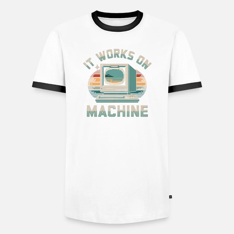 Programmierer Humor - Männer Kontrast-T-Shirt - Weiß/Schwarz