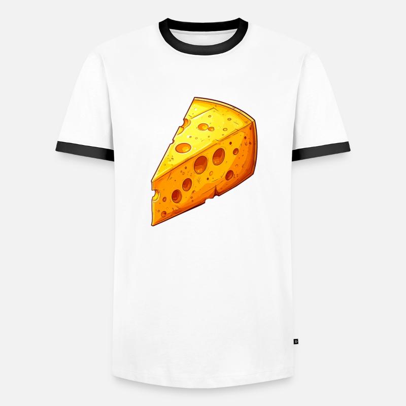 Cheese - Men's Ringer Shirt - white/black