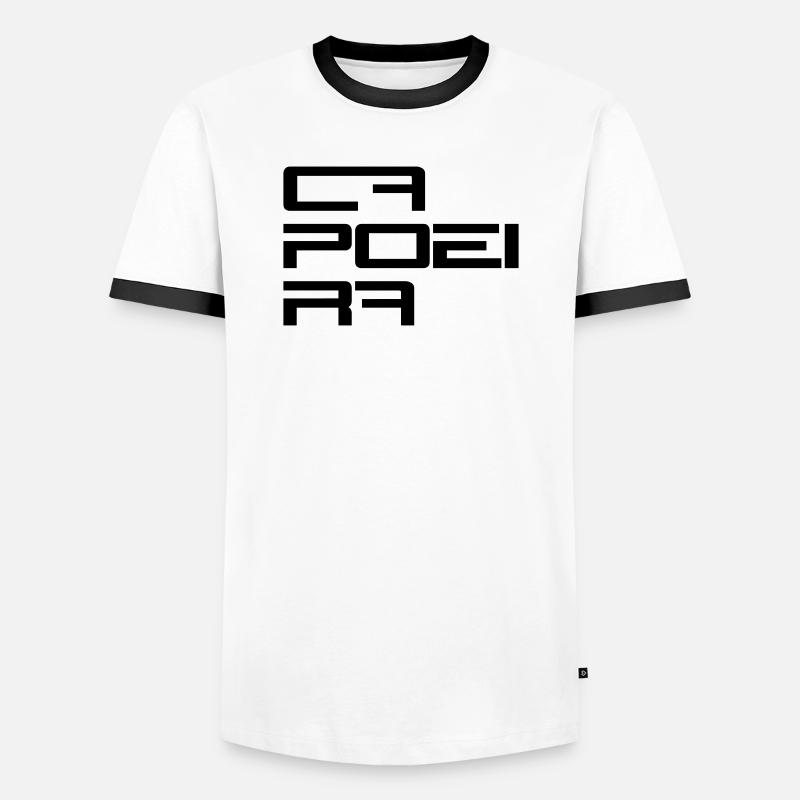 Capoeira Modern Style - Männer Kontrast-T-Shirt - Weiß/Schwarz
