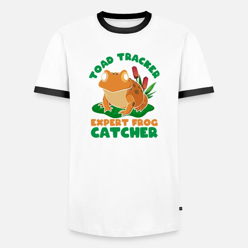 Frog Catcher Toad Tracker Expert Frog - Männer Kontrast-T-Shirt - Weiß/Schwarz