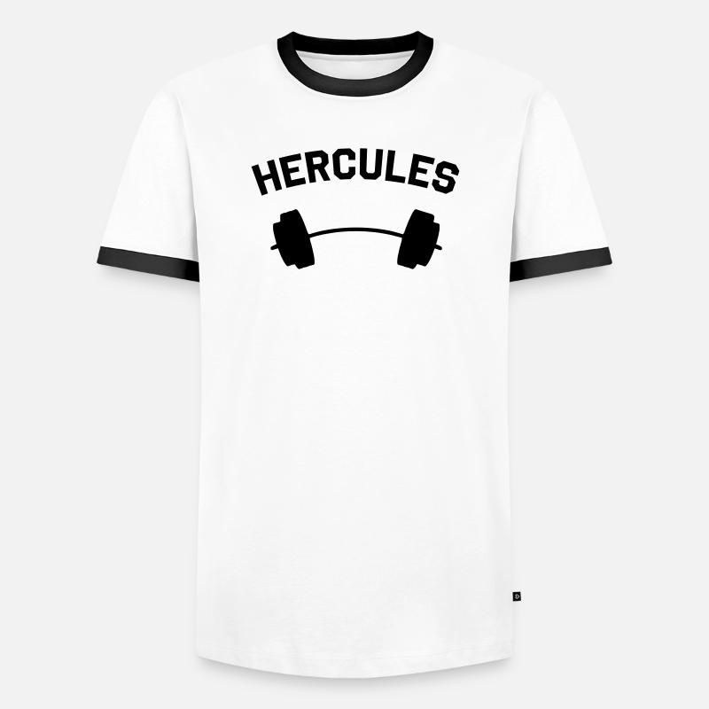 Hercules - Men's Ringer Shirt - white/black