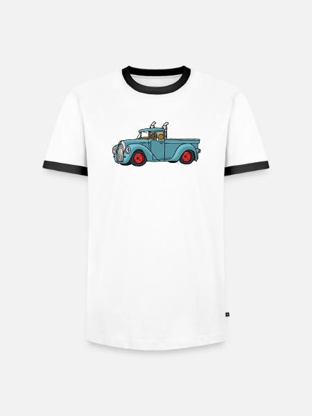 Prendre - T-shirt contrasté Homme - blanc/noir