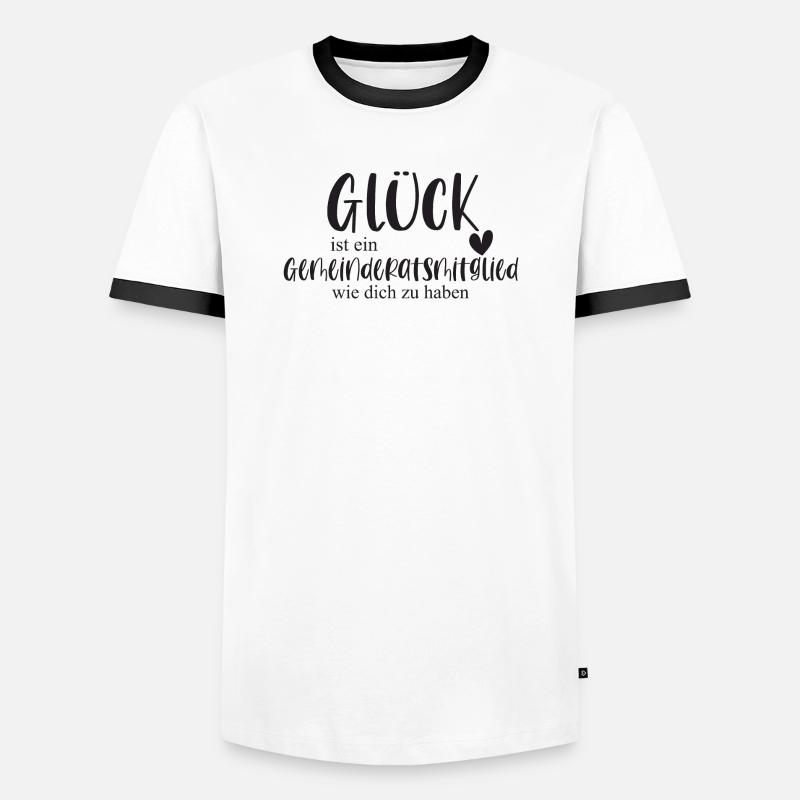 Gemeinderatsmitglied Ehrenamt Gemeinde Geschenk - Männer Kontrast-T-Shirt - Weiß/Schwarz