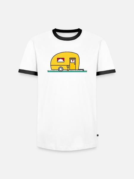 MISTRESS. MASTER. TEACHER. SCHOOL - Men's Ringer Shirt - white/black