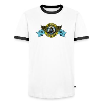 Bokito - T-shirt contrasté Homme - blanc/noir - Devant - AI Model Female 172 light (172cm) & AI Model Male 178 dark (178cm)