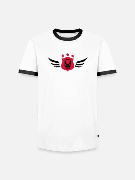 Railway Railwayman Cheminot Train Eisenbahn - Men's Ringer Shirt - white/black