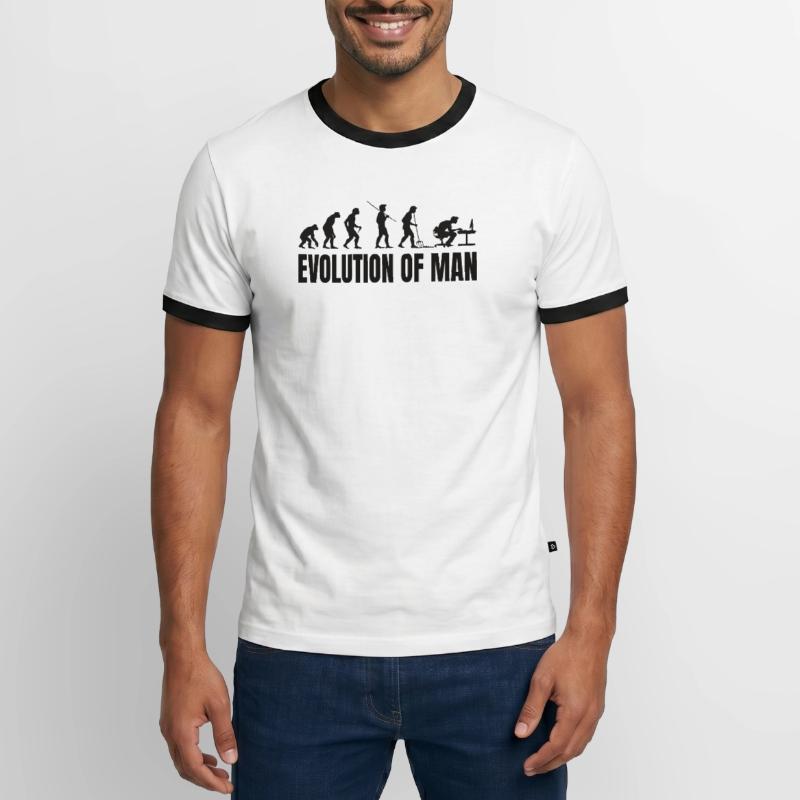 Programmer Computer Freak Evolution Men's Ringer Shirt