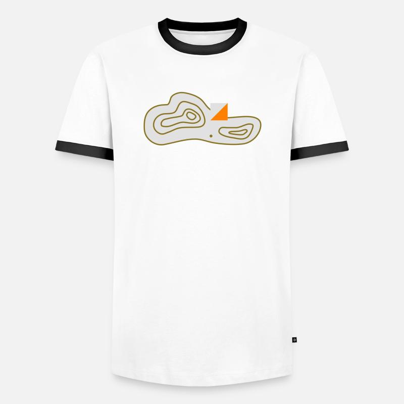 Commande d'orientation - T-shirt contrasté Homme - blanc/noir