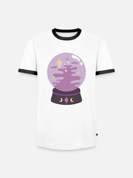 Crystal - Men's Ringer Shirt - white/black