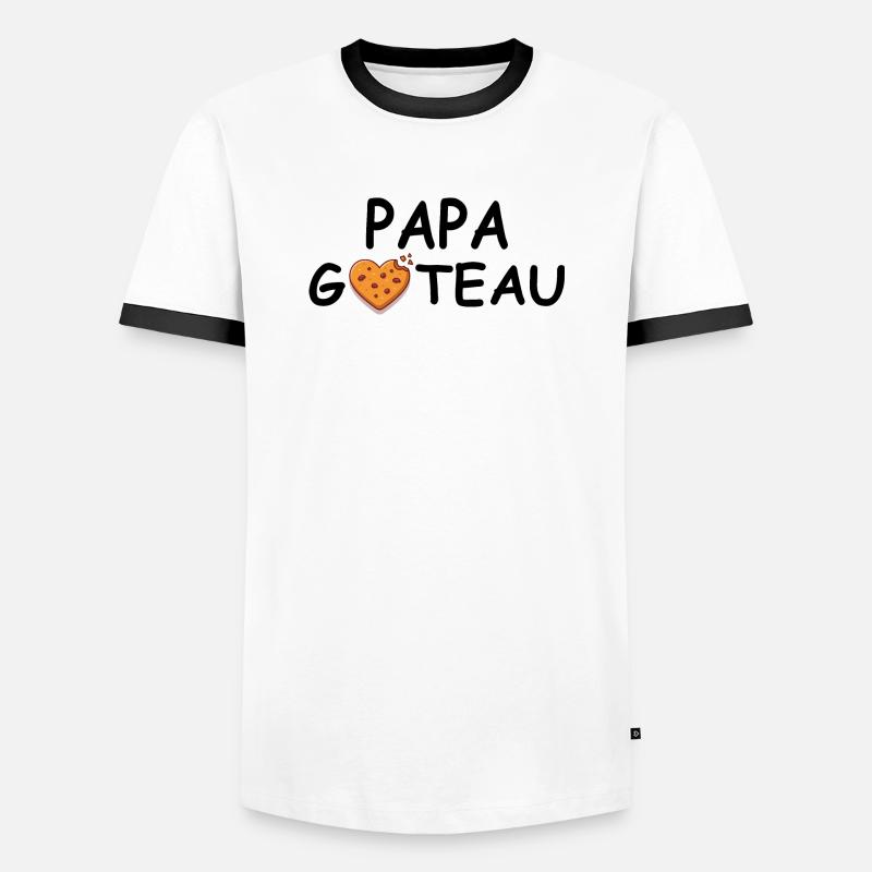 Daddy Cake - Papa Kitchen Gift - Men's Ringer Shirt - white/black