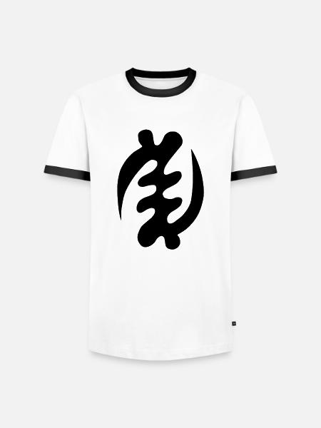 Supremacy of God - Männer Kontrast-T-Shirt - Weiß/Schwarz