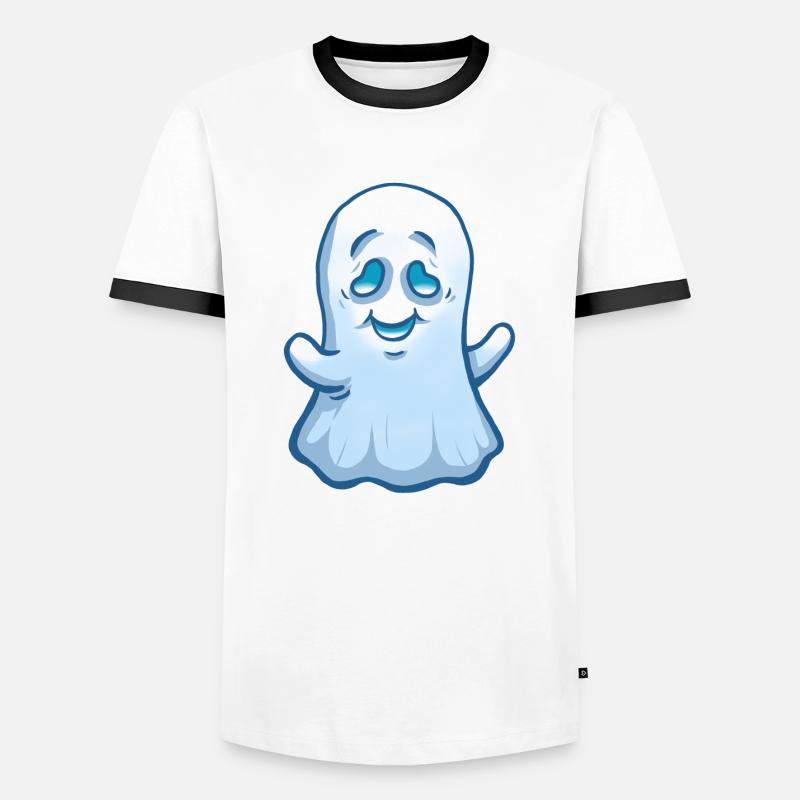Ghost - Men's Ringer Shirt - white/black