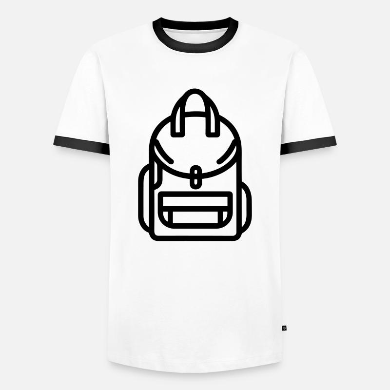 Backpack - Men's Ringer Shirt - white/black