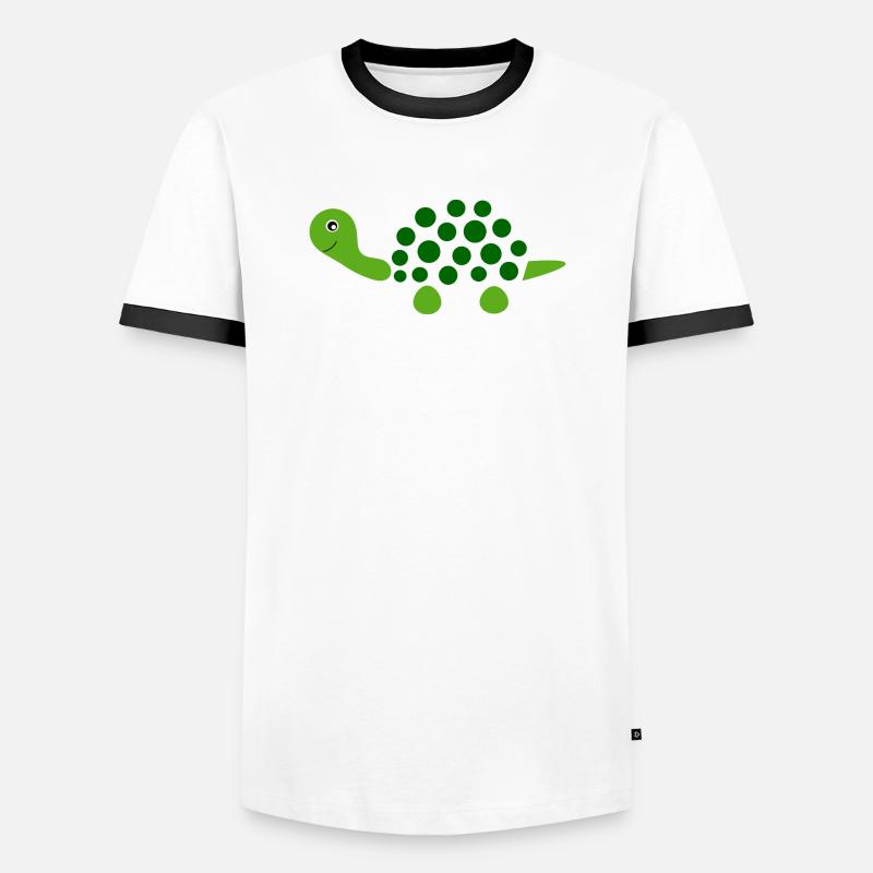 Turtle Turtles - Men's Ringer Shirt - white/black