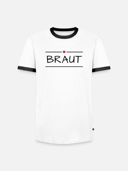 Fille de garçon - T-shirt contrasté Homme - blanc/noir
