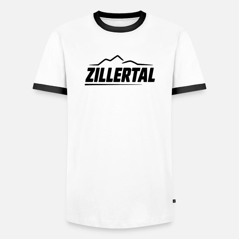 Zillertal - Souvenir Design - Men's Ringer Shirt - white/black