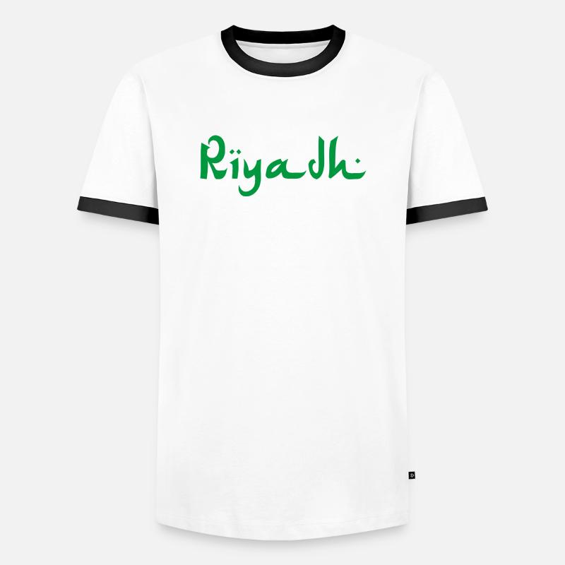 Riyadh - Men's Ringer Shirt - white/black