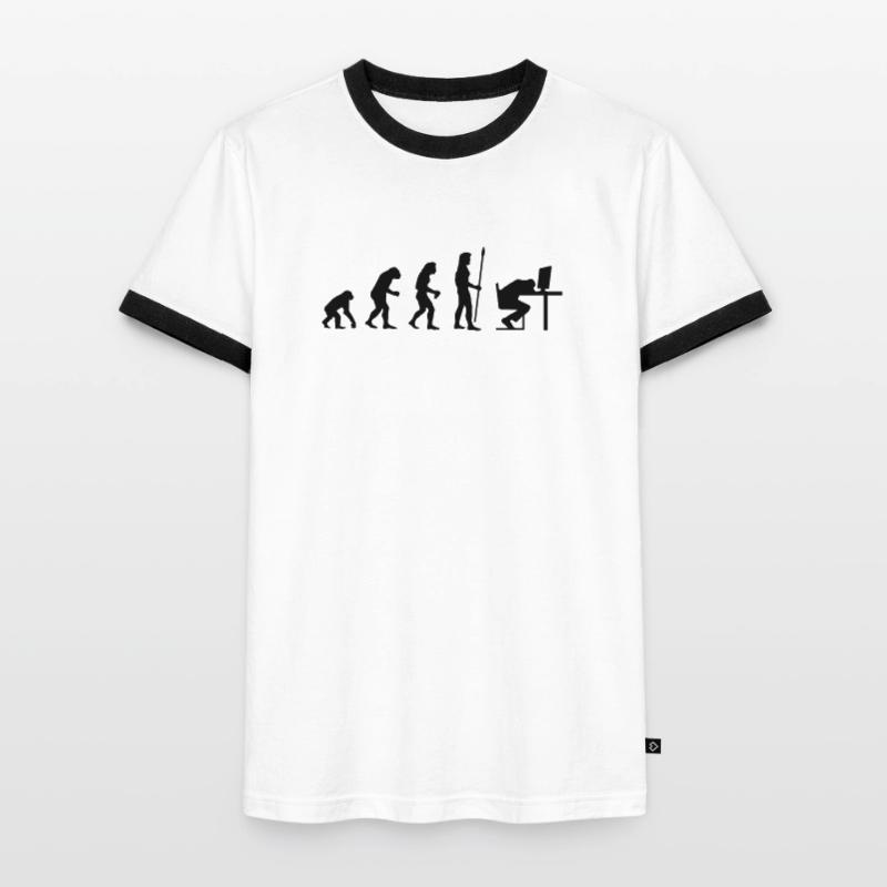 evolution_pc_4 T-shirt contrasté Homme