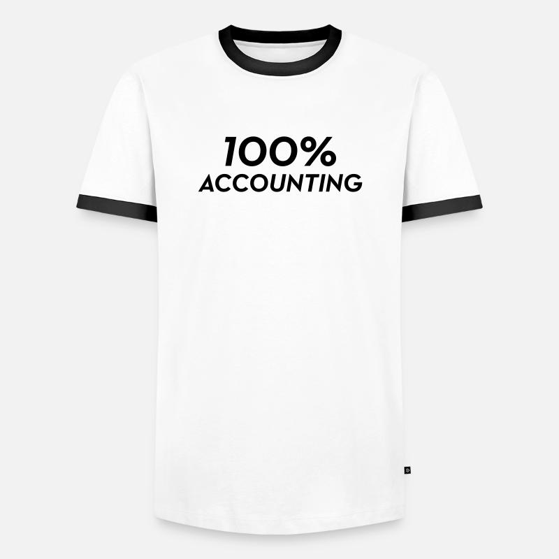 Accountant / Accounting / Comptable / Comptabilité - Men's Ringer Shirt - white/black