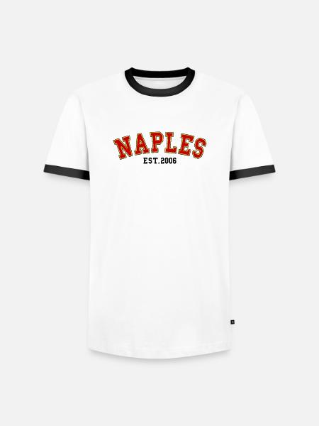 Naples Est. 2006 - Men's Ringer Shirt - white/black
