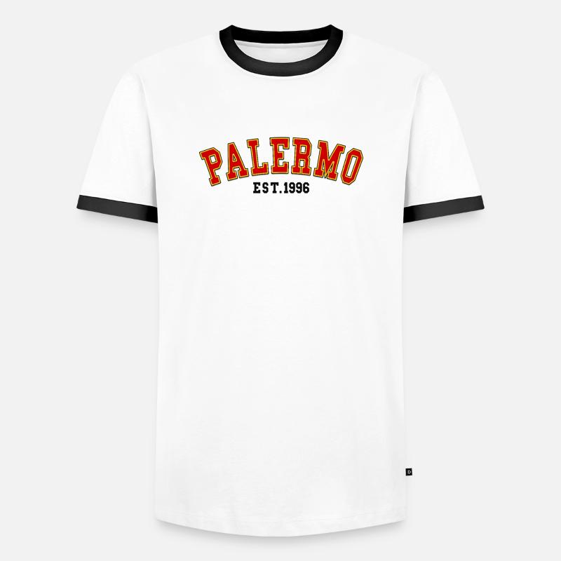 Palermo Est 1996 - Men's Ringer Shirt - white/black