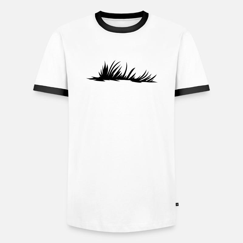 Meadow Meadow - Men's Ringer Shirt - white/black