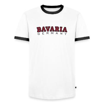 Bayern Bavaria Germany - Männer Kontrast-T-Shirt - Weiß/Schwarz - Vorne - AI Model Female 172 light (172cm) & AI Model Male 178 dark (178cm)