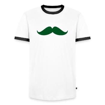 anniversary. Anniversary Decade. humor. funny - Men's Ringer Shirt - white/black - Front - AI Model Female 172 light (172cm) & AI Model Male 178 dark (178cm)