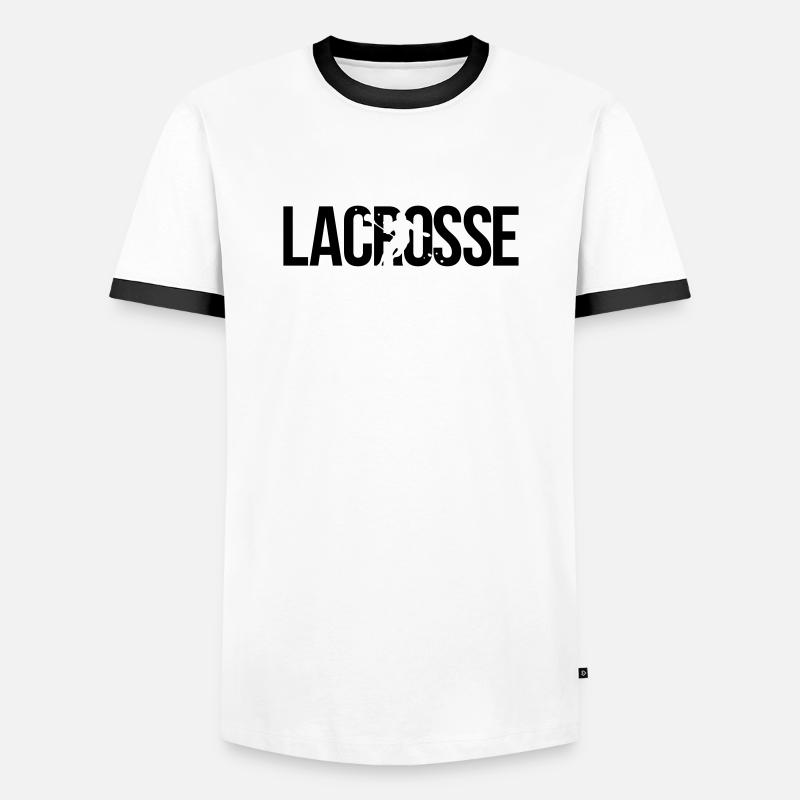 lacrosse - Men's Ringer Shirt - white/black