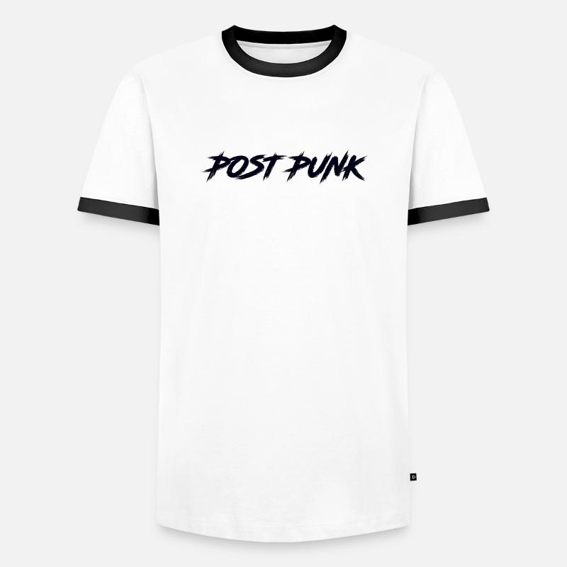 Post Punk - Men's Ringer Shirt - white/black