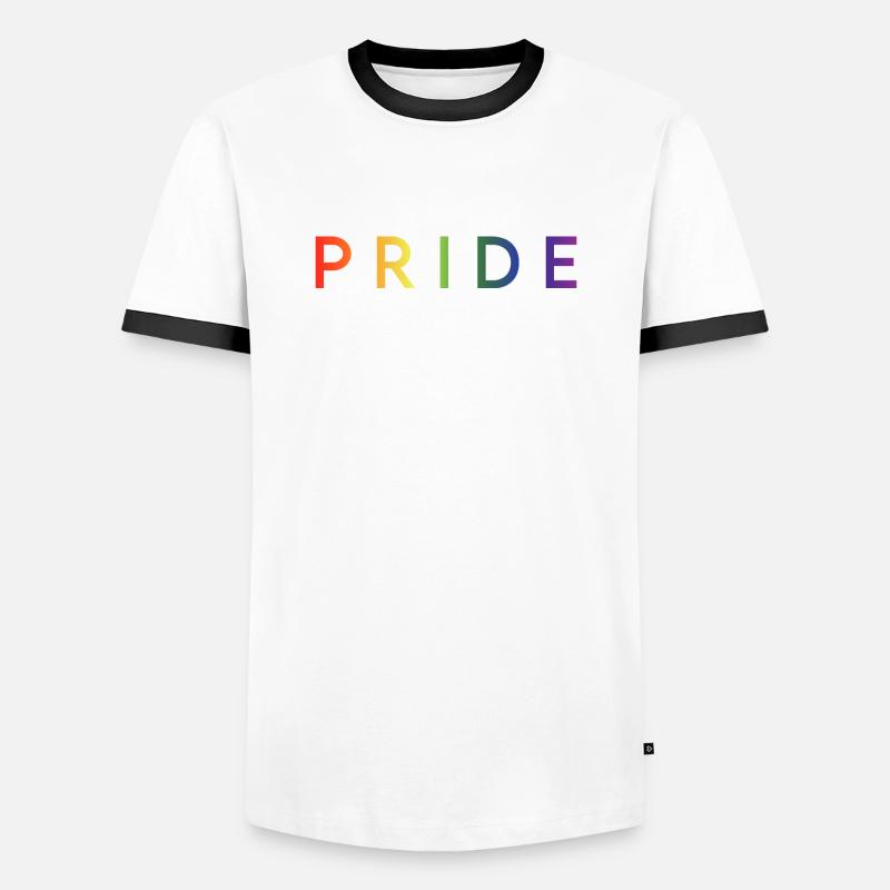 Pride - Men's Ringer Shirt - white/black