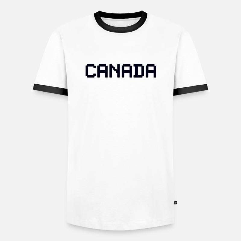CANADA - Men's Ringer Shirt - white/black