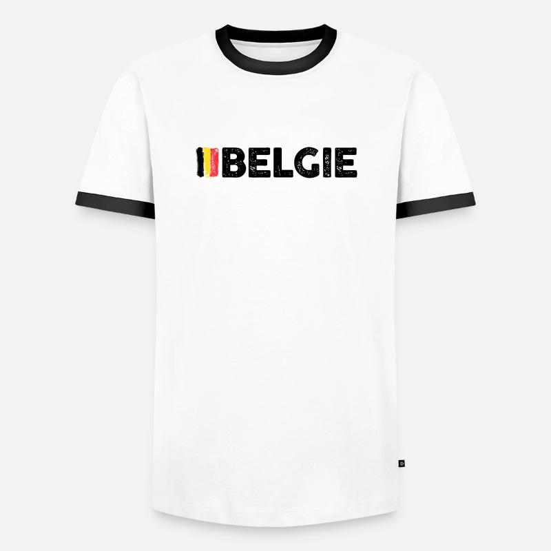 Bitte Design hochladen - Männer Kontrast-T-Shirt - Weiß/Schwarz