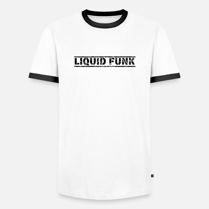 Liquid Funk - Men's Ringer Shirt - white/black