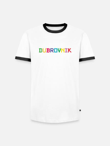 DUBROVNIK Croatia Kroatien - Men's Ringer Shirt - white/black