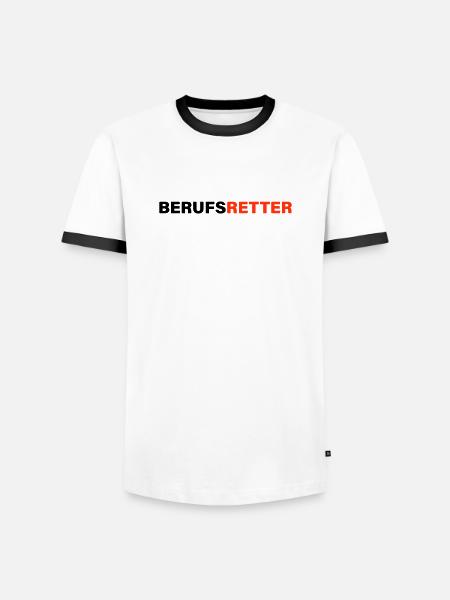 Professional rescuer - Men's Ringer Shirt - white/black