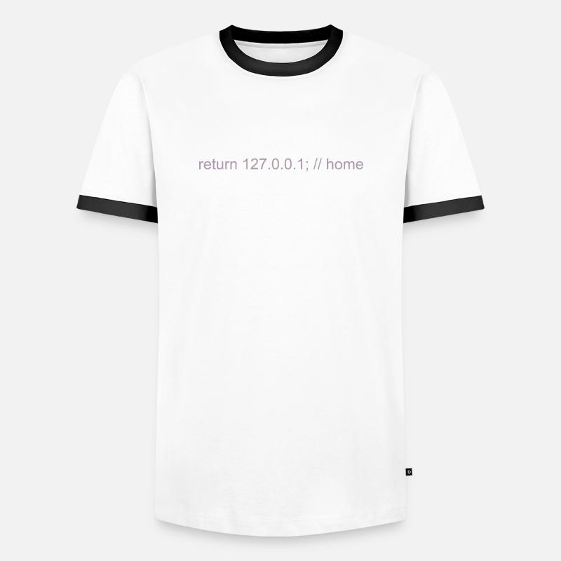 Programmierer Nerd IT Witz Developer Zuhause - Männer Kontrast-T-Shirt - Weiß/Schwarz
