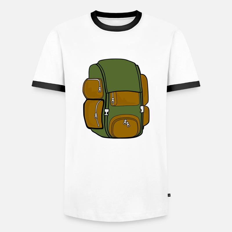 backpack - Men's Ringer Shirt - white/black